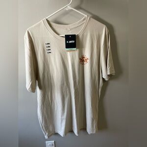 Jetty Men's Beige Short Sleeve Tee